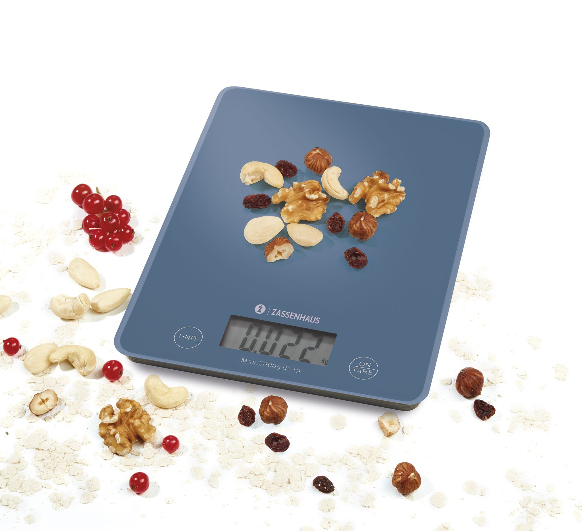 073560_BALANCE Modrá digitální kuchyňská váha do 5 kg Zassenhaus (1)